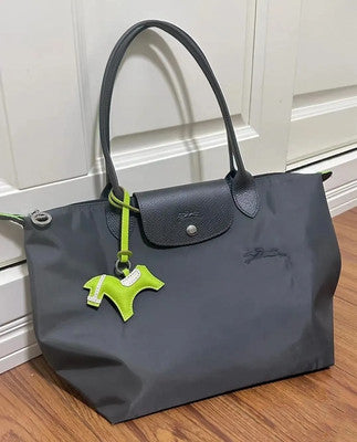 Longchamp Le Pliage Green M Tote – Graphite