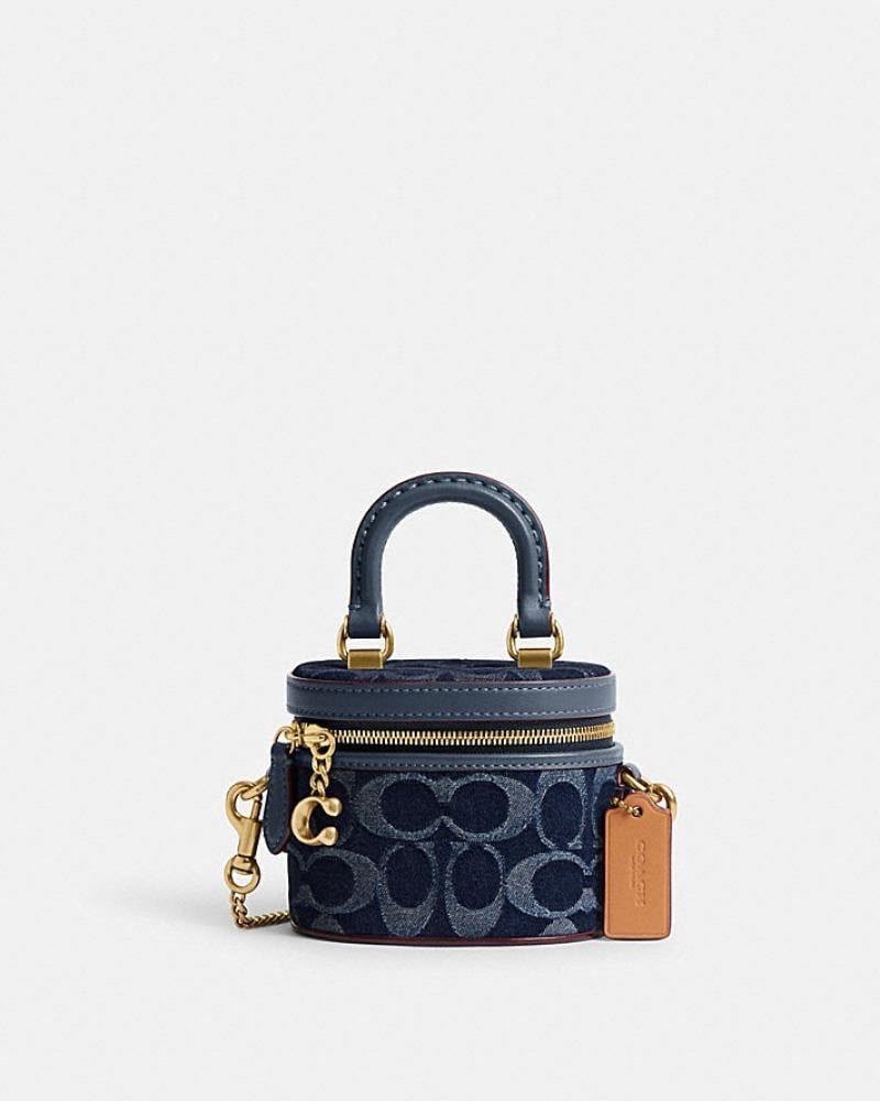 Coach Trail Crossbody 12 – Denim Signature Canvas