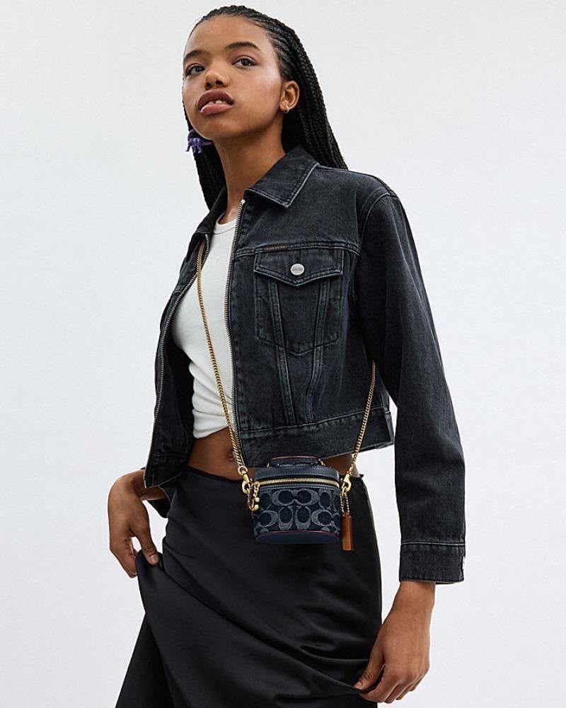 Coach Trail Crossbody 12 – Denim Signature Canvas