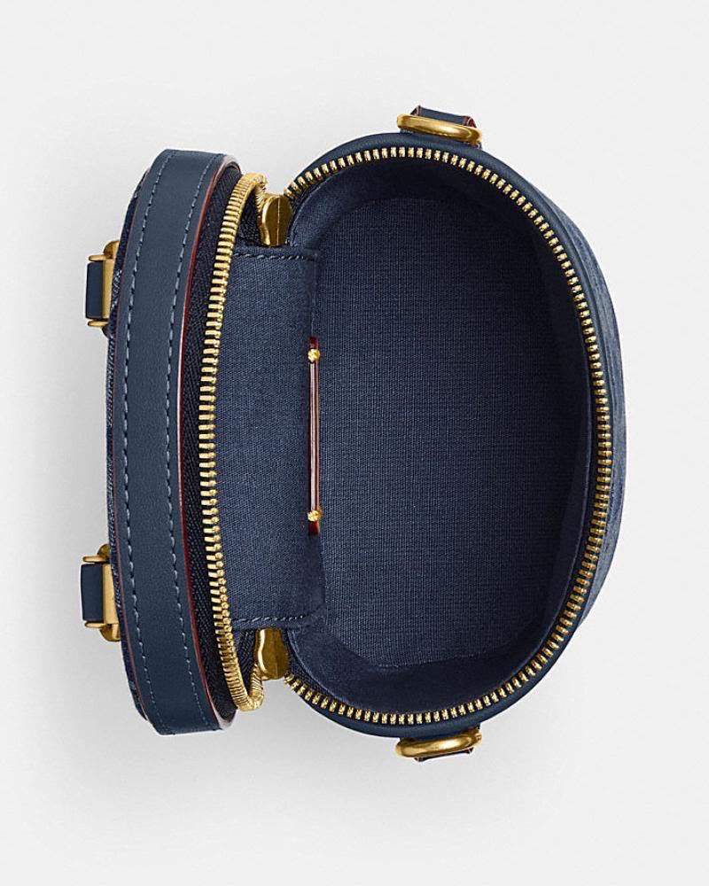 Coach Trail Crossbody 12 – Denim Signature Canvas