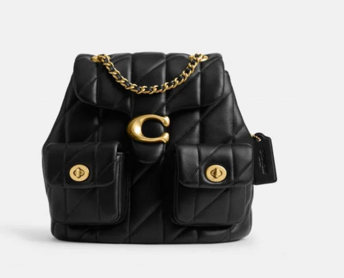 Coach Quilted Tabby Backpack – Black