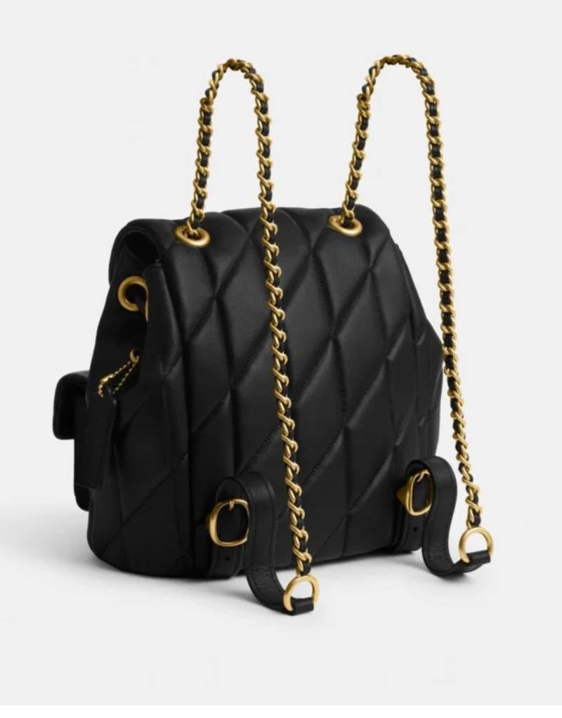 Coach Quilted Tabby Backpack – Black
