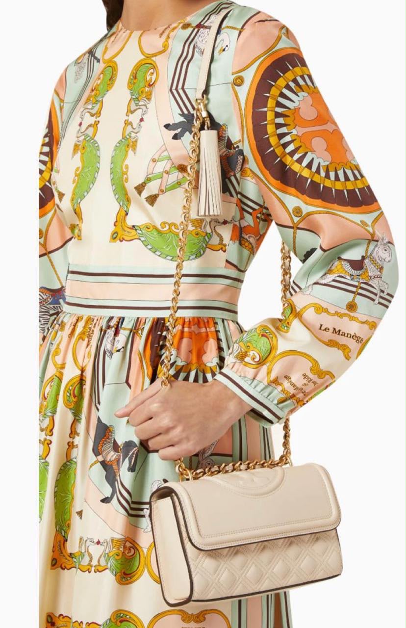 Tory Burch Fleming Convertible Shoulder Bag (Small) – New Cream